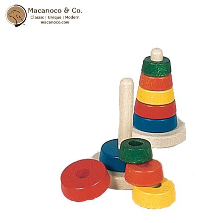 2311 NIC Walter Stacking Column Cone Wooden Toy