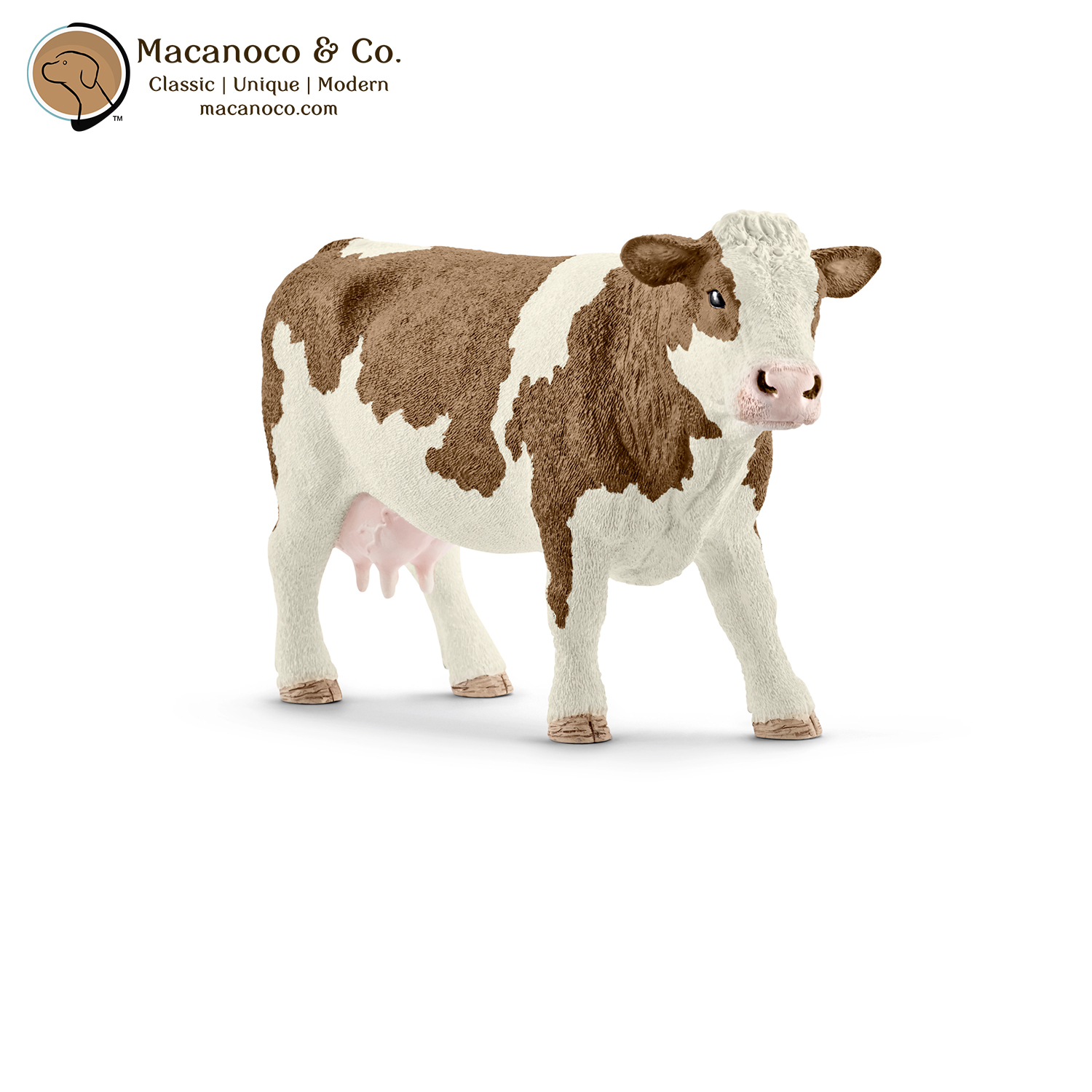 Schleich Simmental Cow Toy Figurine Macanoco and Co.
