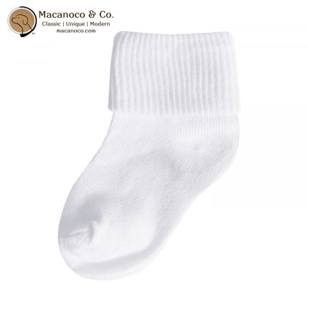 Piccolo Hosiery Baby Cuffed Sock White
