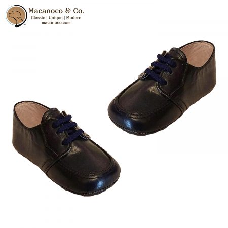 020 Lace Up Leather Shoe Navy 1