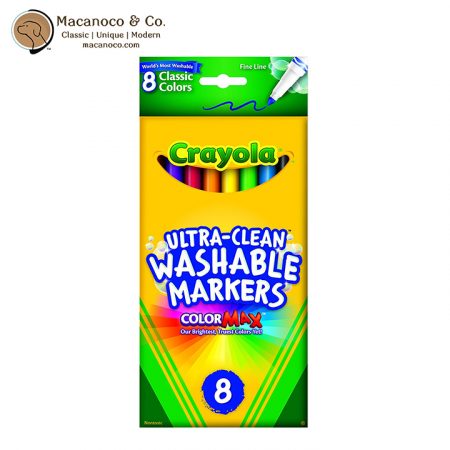 Crayola 8 Ct Fine Line Ultra Clean Washable Markers