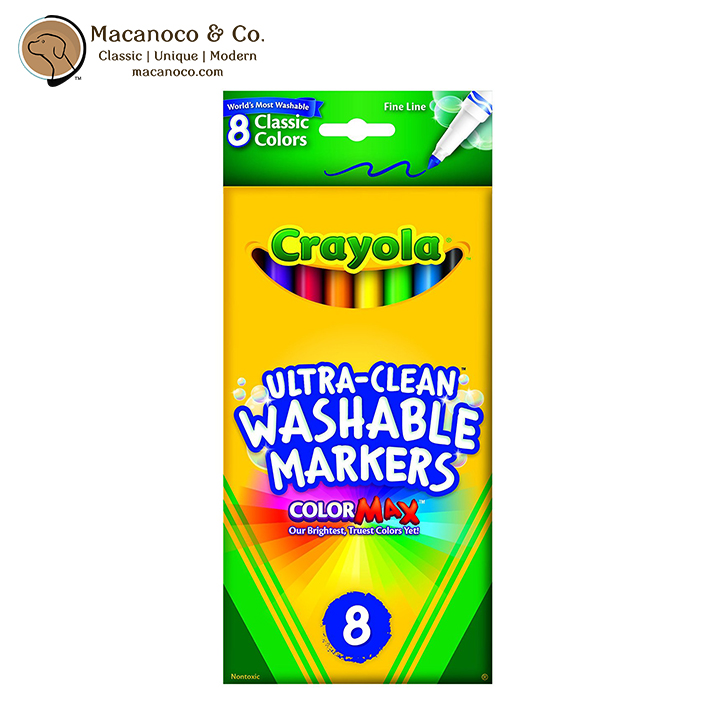 Crayola ColorMax Nontoxic Ultra-Clean Washable Markers, 8 count