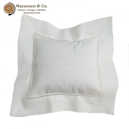 CC7121W 3211-MACA Irish Linen Hemstitch Decorative Pillow