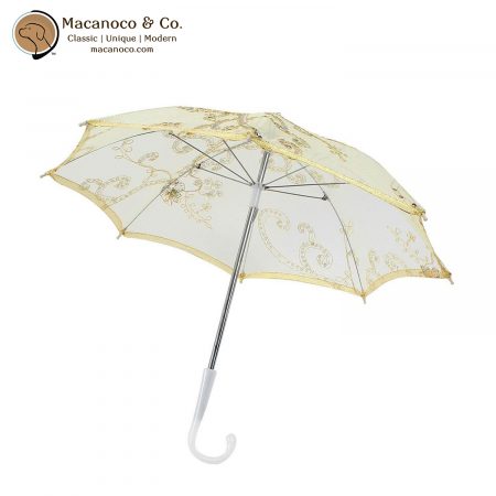 3356 Smalla Sequin Cord Parasol Umbrella Gold 1