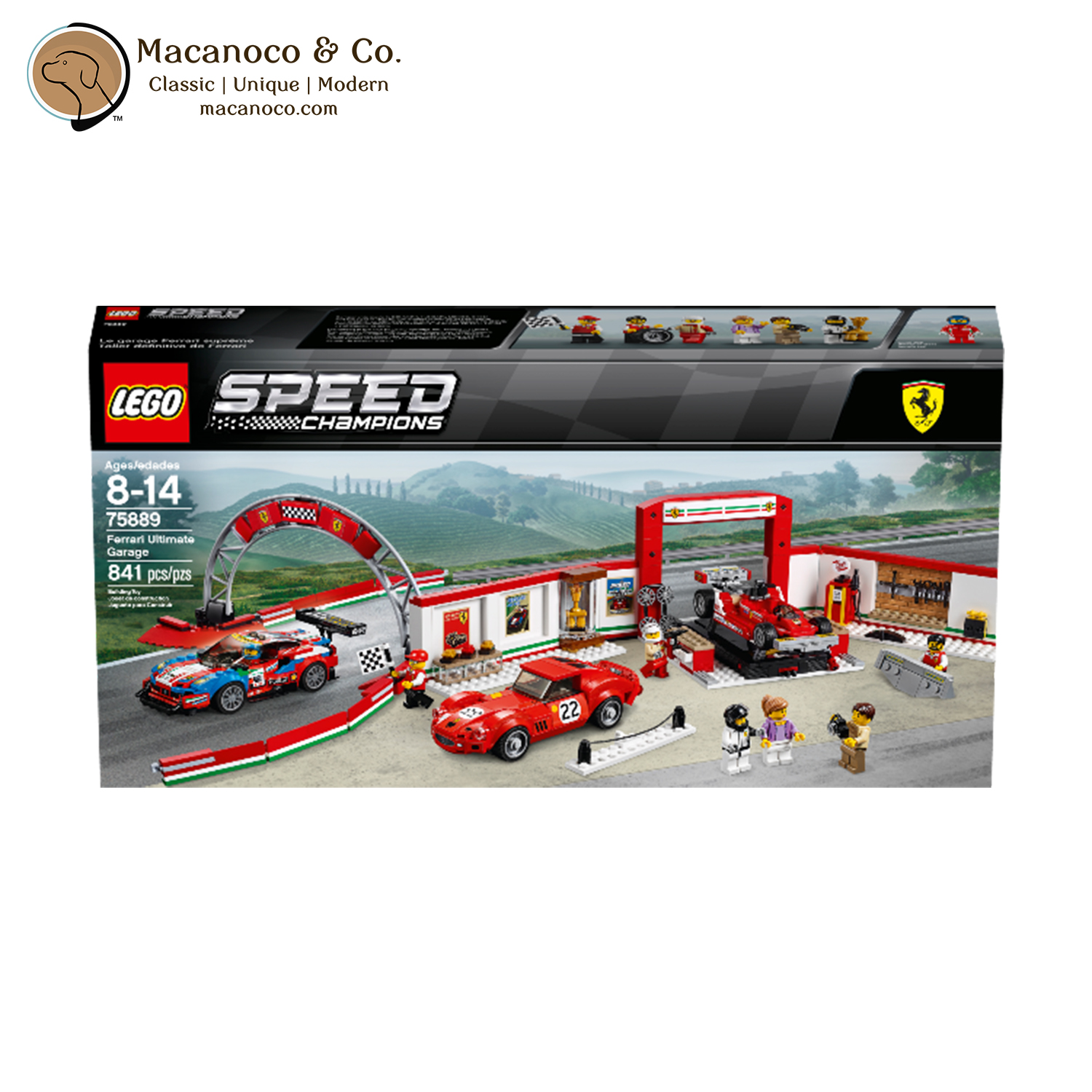 LEGO Speed Champions Ferrari Ultimate Garage Building Kit - Macanoco and Co.
