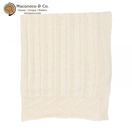 GS70200-YLW Little Beginnings Cable Knit Blanket Yellow 1