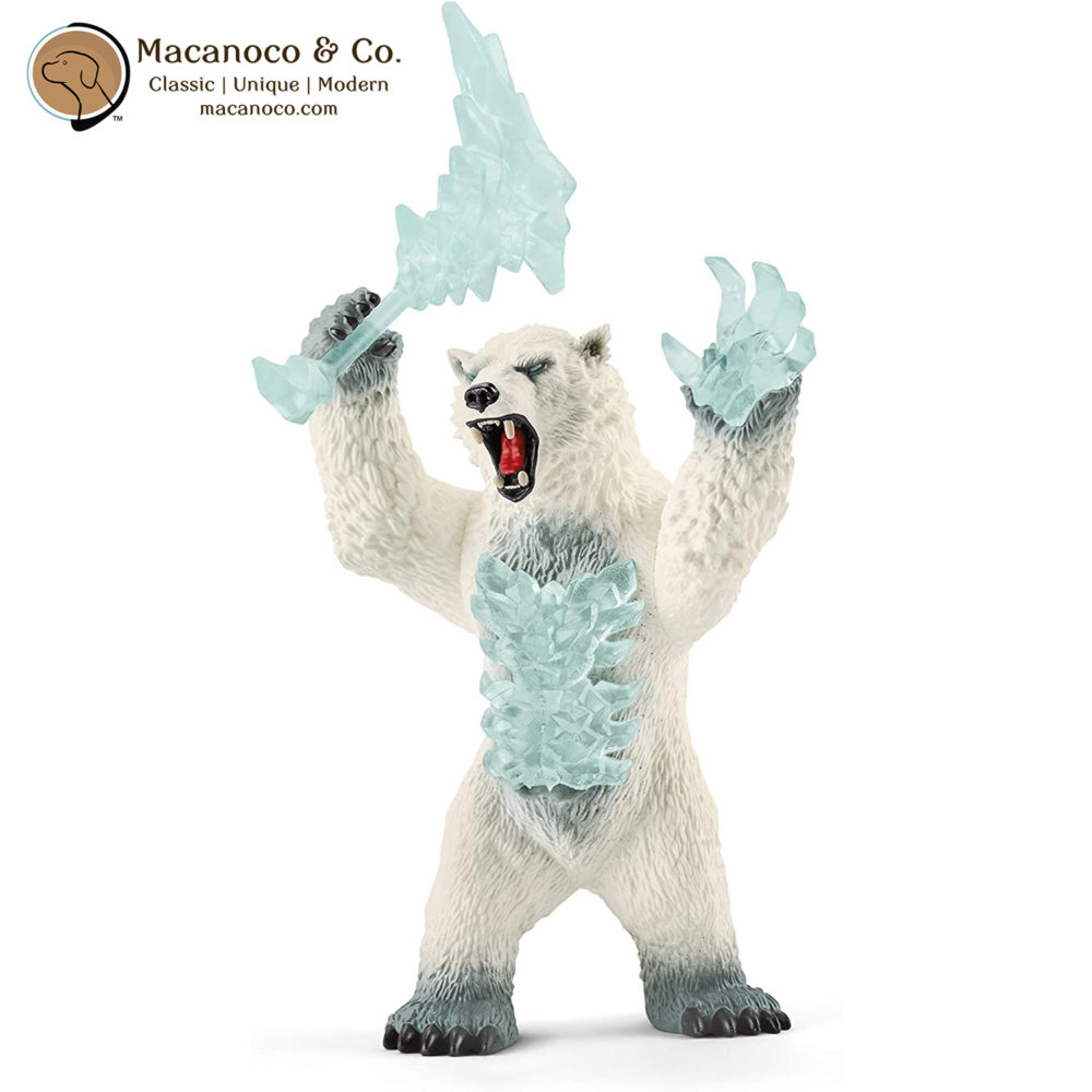 Schleich Eldrador Creatures Blizzard Bear with Weapon Toy Figurine
