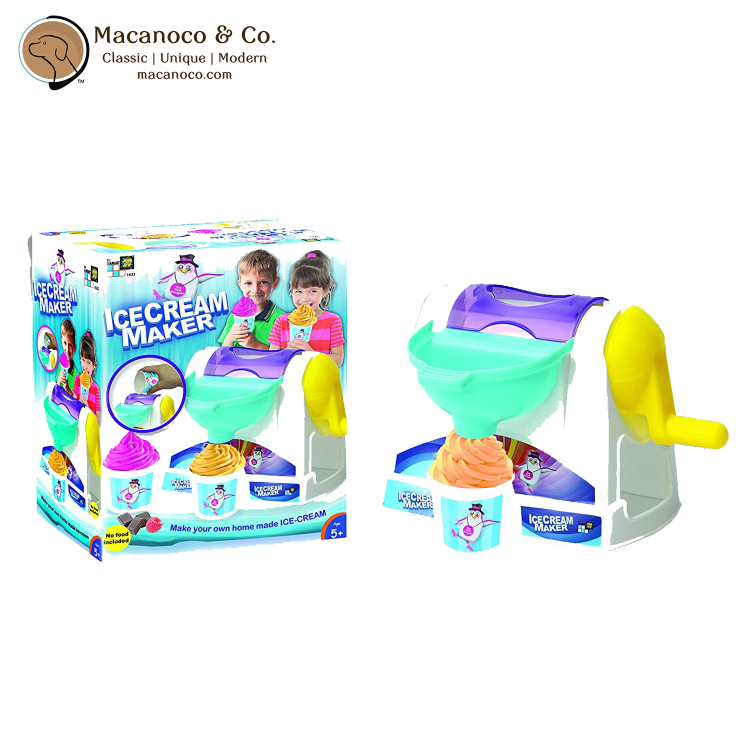 AMAV Toys Ice Cream Maker Machine Toy - Make Your Own Home Made Ice - Cream  Multi Color : : Toys