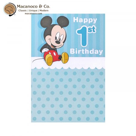 LAG 3161 Hallmark Disney Mickey Mouse Happy 1st Birthday Greeting Card 1