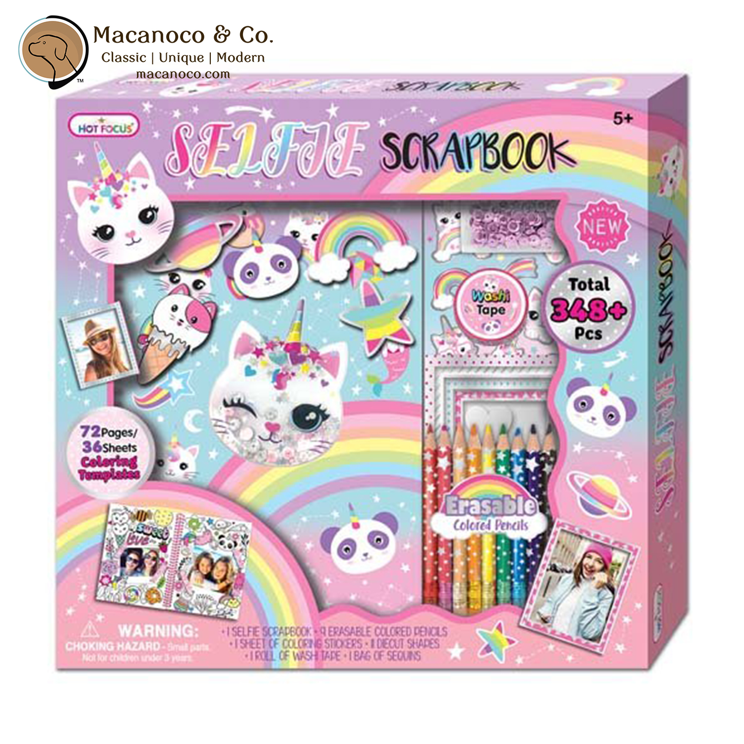 Hot Focus Caticorn Selfie Scrapbook Set - Macanoco and Co.