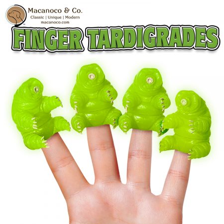 12918 Archie McPhee Glow-In-The-Dark Finger Tardigrades Toy 1