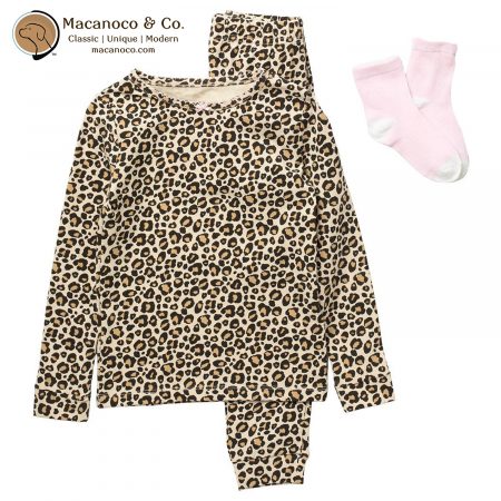 750690 Sleep On It Leopard Print Pajama Set 1