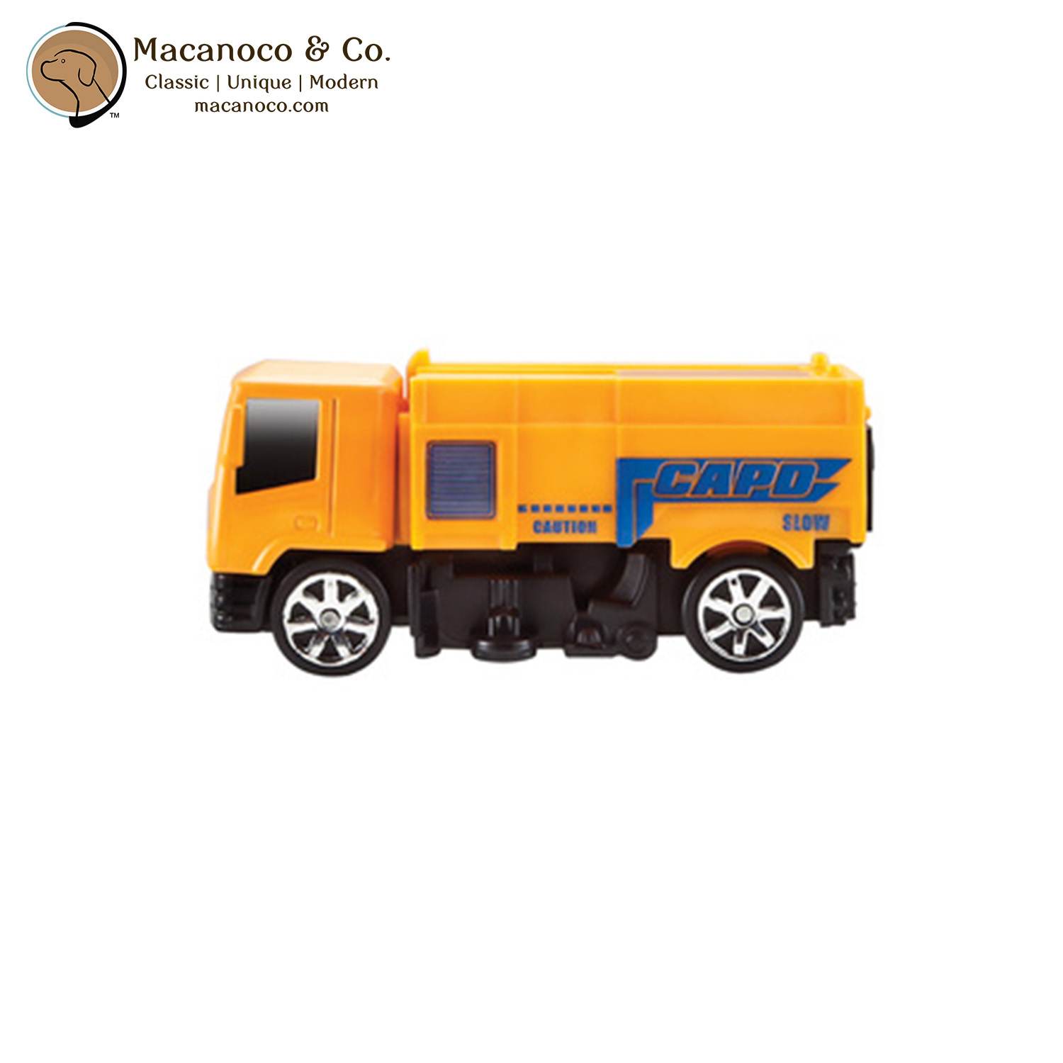 Maisto Fresh Metal Street Sweeper Orange 1:64 Scale Toy