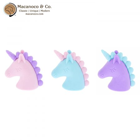 23806-3 Unicorn Head Erasers
