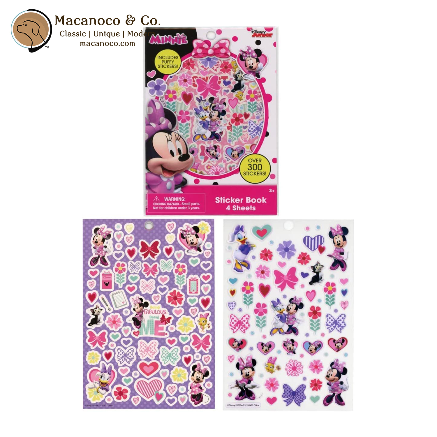 Disney Classic Stickers-Minnie Mouse