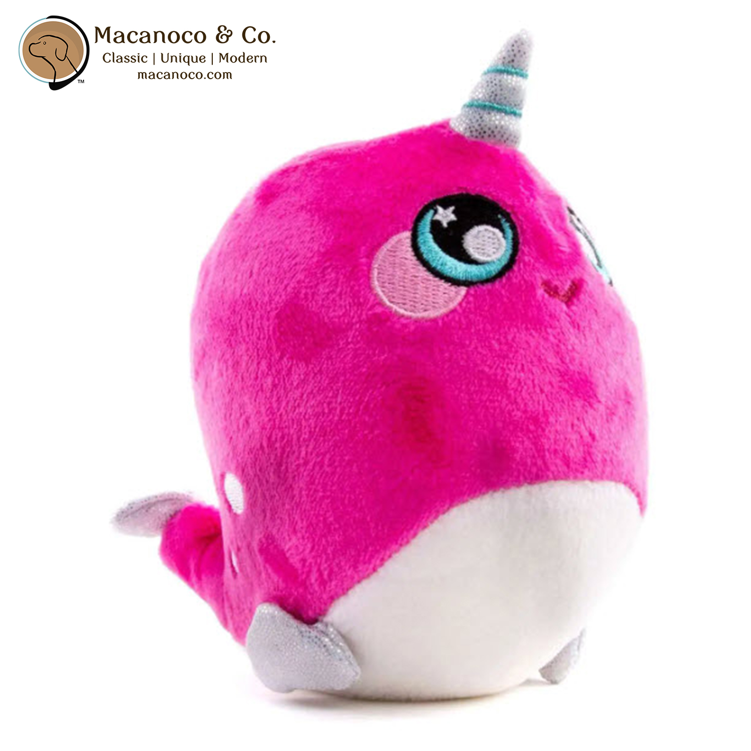 Squeezamals 3Deez Narwhal-Jewel Plush Toy Macanoco and - Main Image